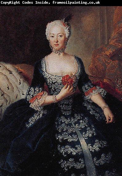antoine pesne Portrait of Elisabeth Christine von Braunschweig-Bevern